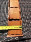 Wood Wall Mounted Hanging Mail Organizer, 3 Compartments, Brown Rectangle 22" — photo 4
