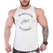 BIG SM men's muscle shirt tank top armpit shirt stringer fitness bodybuilding 2342