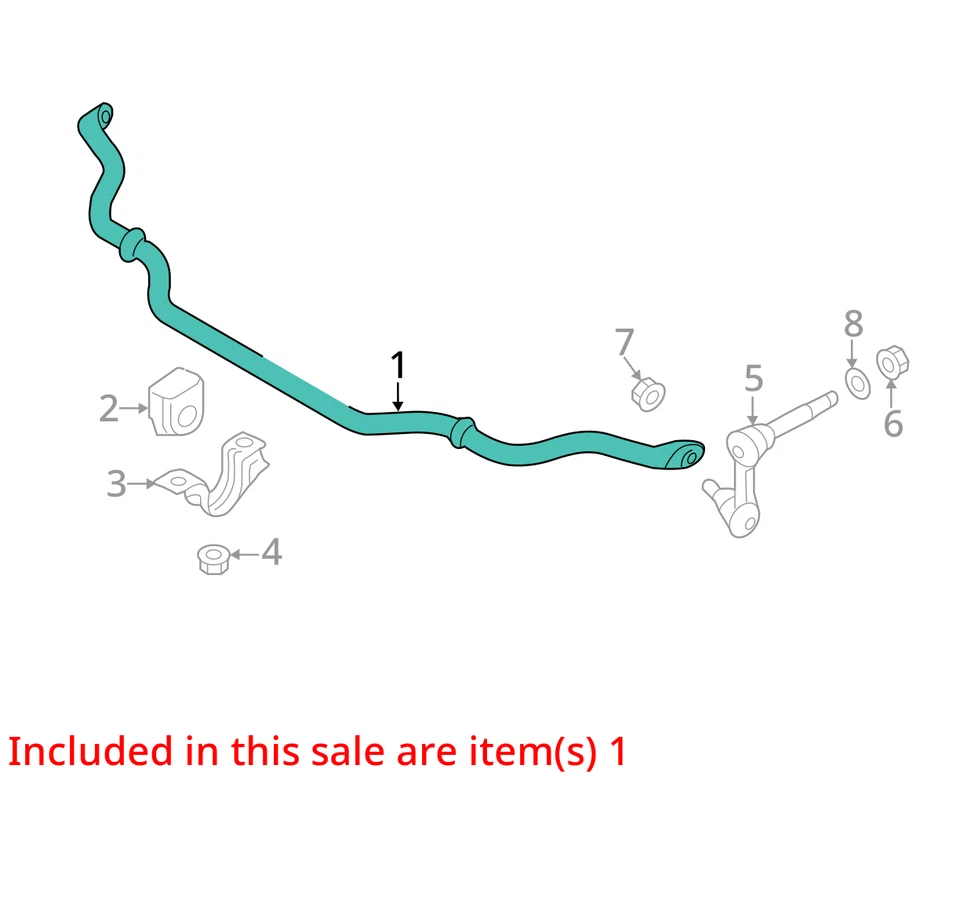 Infiniti M37 2012 tracción trasera barra estabilizadora delantera fabricante de equipos originales 85 k millas - LKQ352594534 Foto 4 de 4