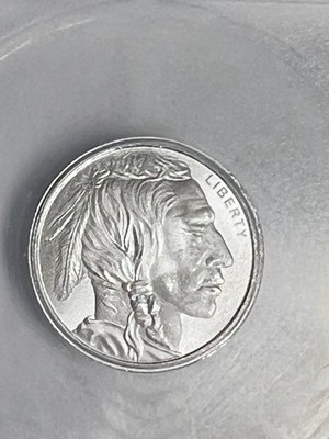 1/10 Troy Oz ICG MS70 Buffalo Nickel Design .999 Silver Round | eBay