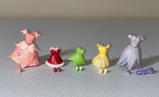 Disney Tinker Bell 4" doll outfit set of 5 dresses and some shoes and a purse 
