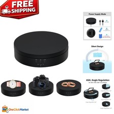 Motorized 360-Degree Rotating Display Stand - 5.4 Inch Turntable for Photography