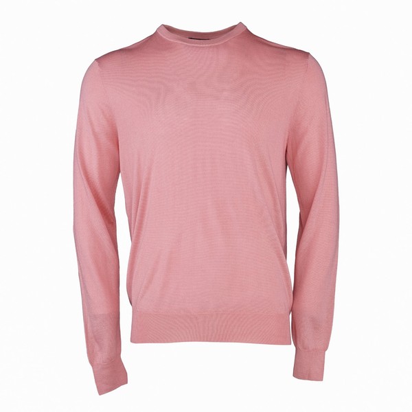 Hackett London Pullover Rosa Merino Wolle Seide Gr. L Herren Rundhals HM702803-image