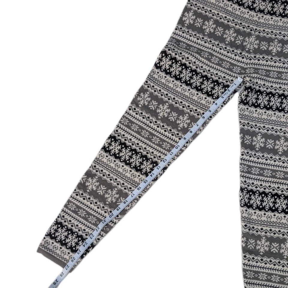 Forever 21 Mujer Talla L Invierno Tema Copo de Nieve Tejido Suéter Leggings Cálido  Foto 2 de 4