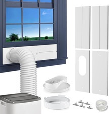Portable Ac Window Vent Kit 5.9 Exhaust Hose And Coupler Adjustable Seal Kit Portable Ac Window Vent Kit 5.9 Exhaust Hose And Coupler Adjustable Seal Kit