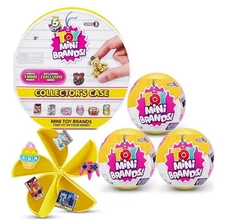 5 Surprise Toy Mini Brands Series 3 by ZURU (3 Capsules + 1 Collector's Case)