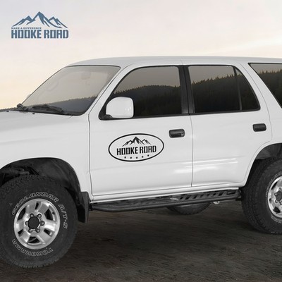 2PCS Black Steel Body Side Steps Running Boards for 1996-2002 Toyota 4Runner