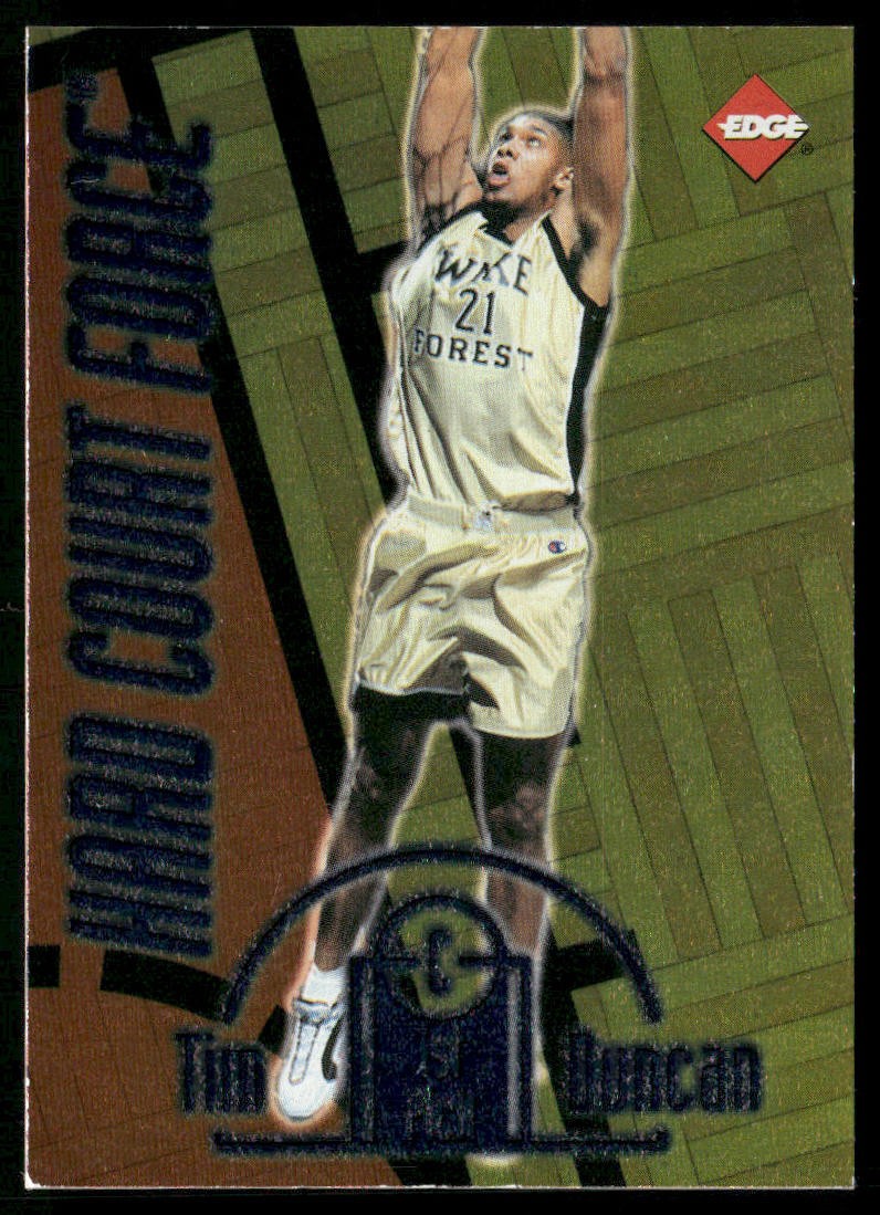 Tim Duncan 1997 Collector's Edge Hardcourt Force Rookie #3
