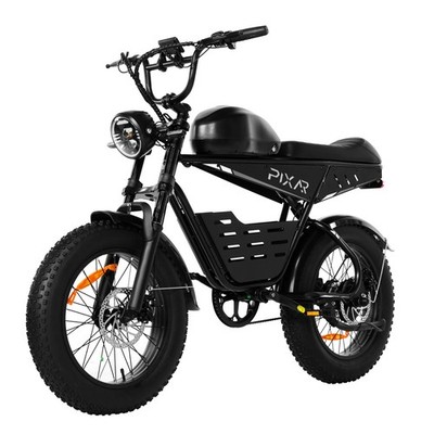 PIXAR SuperV Light Electric Bike - Urban Commuting Power Black / 30Ah Battery