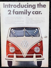 Volkswagen BUS Original 1966 Vintage Print Ad Wall Art