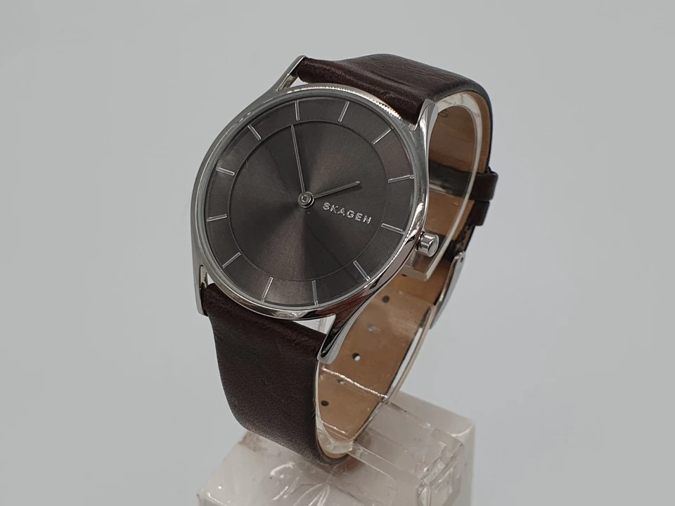 Reloj Skagen Holst para mujer con correa de cuero marrón SKW2343 Foto 4 de 4
