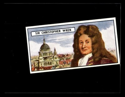 1966 Lyons Maid Famous People Sir Christopher Wren #18 HIGHER HIGH GRADE