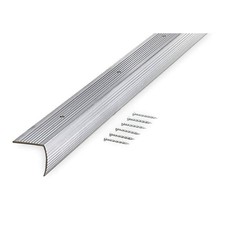 GRAINGER APPROVED 2RRW3 Stair Edging,Silver,36in W,Aluminum 2RRW3