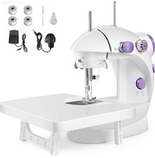 Electric Sewing Machine Portable Mini 12 Stitches Pedal Household for Beginner