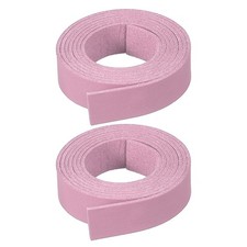 2 Pcs Faux Suede Leather Strap 15mm x 1.1 Yard Leather String Cord, Pink