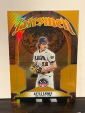 2026 panini usa stars and stripes Bryce Rainer 07/10 Gold Talisman Detroit Tiger