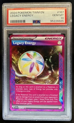 2024 Pokemon Twilight Masquerade Legacy Energy #167/167 PSA 10 GEM MINT