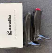 Cavallo Linus Jump Reitstiefel Gr.38 48/37 Leder Schwarz NP 329€ OVP         (W)