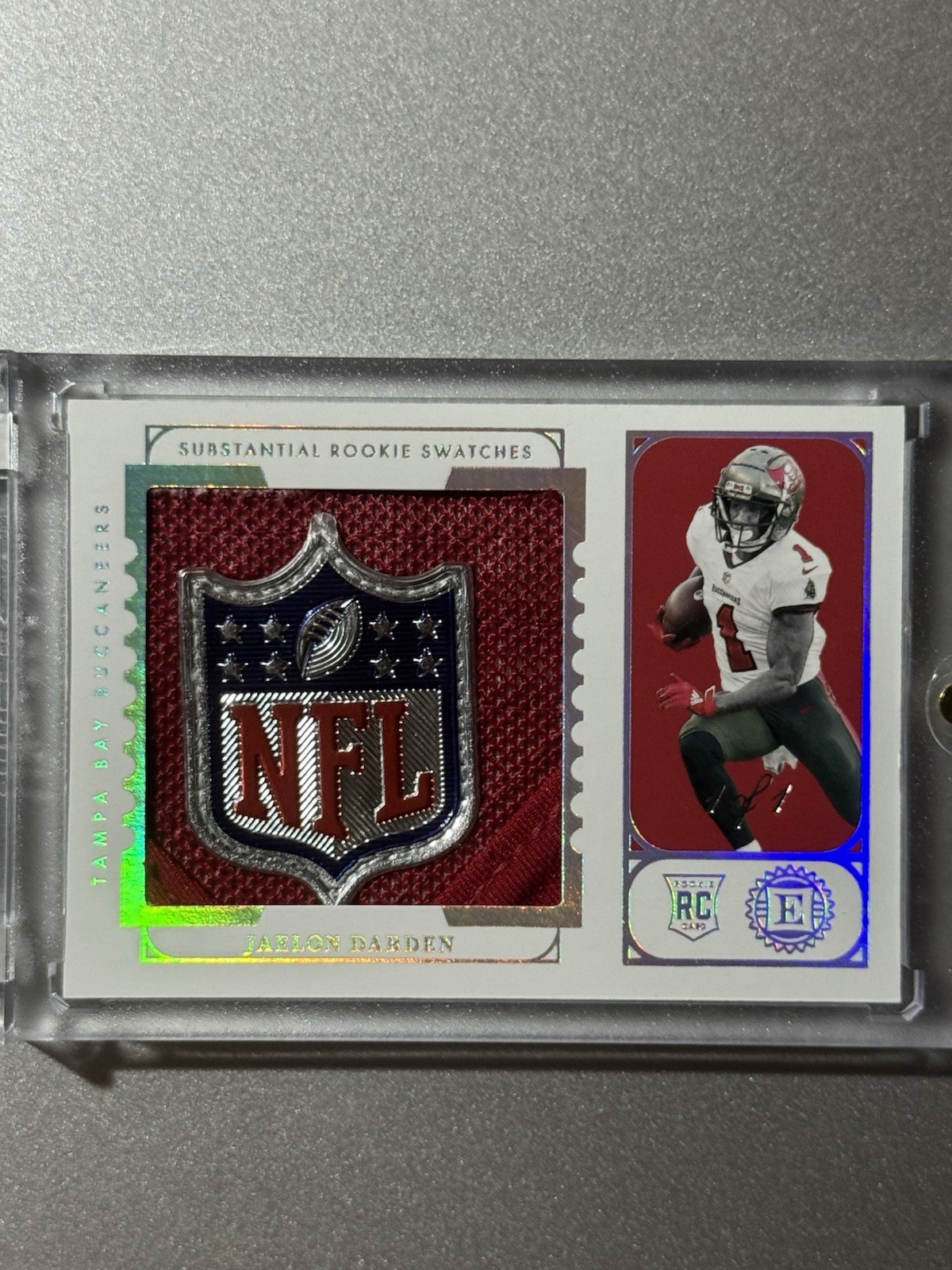 Jaelon Darden Panini Encased Substantial Rookie Swatches #SRSJD Base