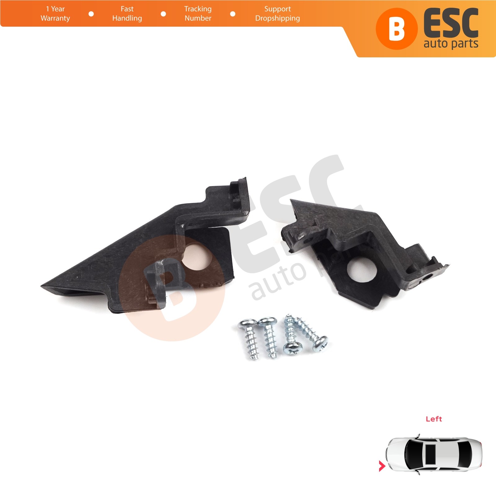 Headlight Repair Bracket Clip Left for VW Polo MK5 6R 6C 61 2009-2016 6R0998225