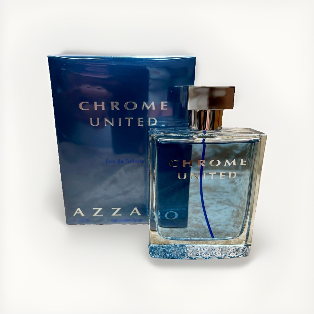 Chrome United Azzaro Eau De Toilette 3.4 Fl. Oz. 100 Ml Sealed Box