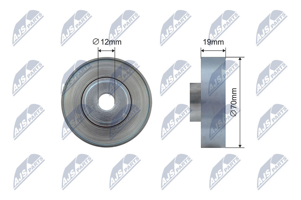N.T.Y. RNK-SU-017.NTY Tensioner Pulley, V-ribbed belt for SUZUKI