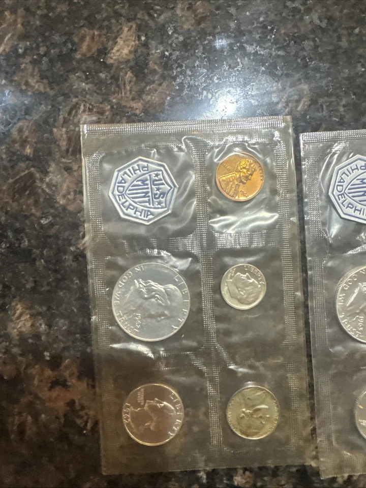 Lote de 4 juegos especiales 1965 X2 como nuevos 1963 1962 Eisenhower, plata 40 % Foto 2 de 4