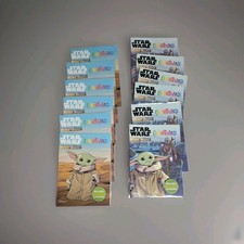 Star Wars Baby Yoda Coloring Book Holographic Sticker Set 12 pack party favors