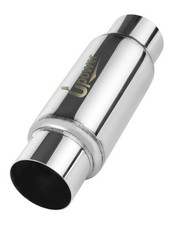 Upower 3 Inch Exhaust Resonator Stainless Steel Muffler Polished 12 Upower 3 Inch Exhaust Resonator Stainless Steel Muffler Polished 12
