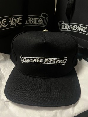 Chrome Hearts - Embroidered Scroll Baseball Hat