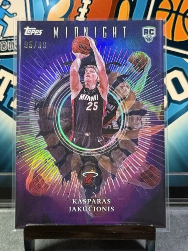 Topps Midnight 2025-26 Kasparas Jakucionis #IN-21 Insomnia Twilight /99 Heat RC