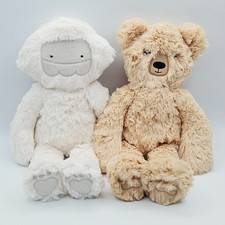 Slumberkins Yeti Honey Bear Plush Stuffed Animal Lot Of 2 Embroidered Eyes