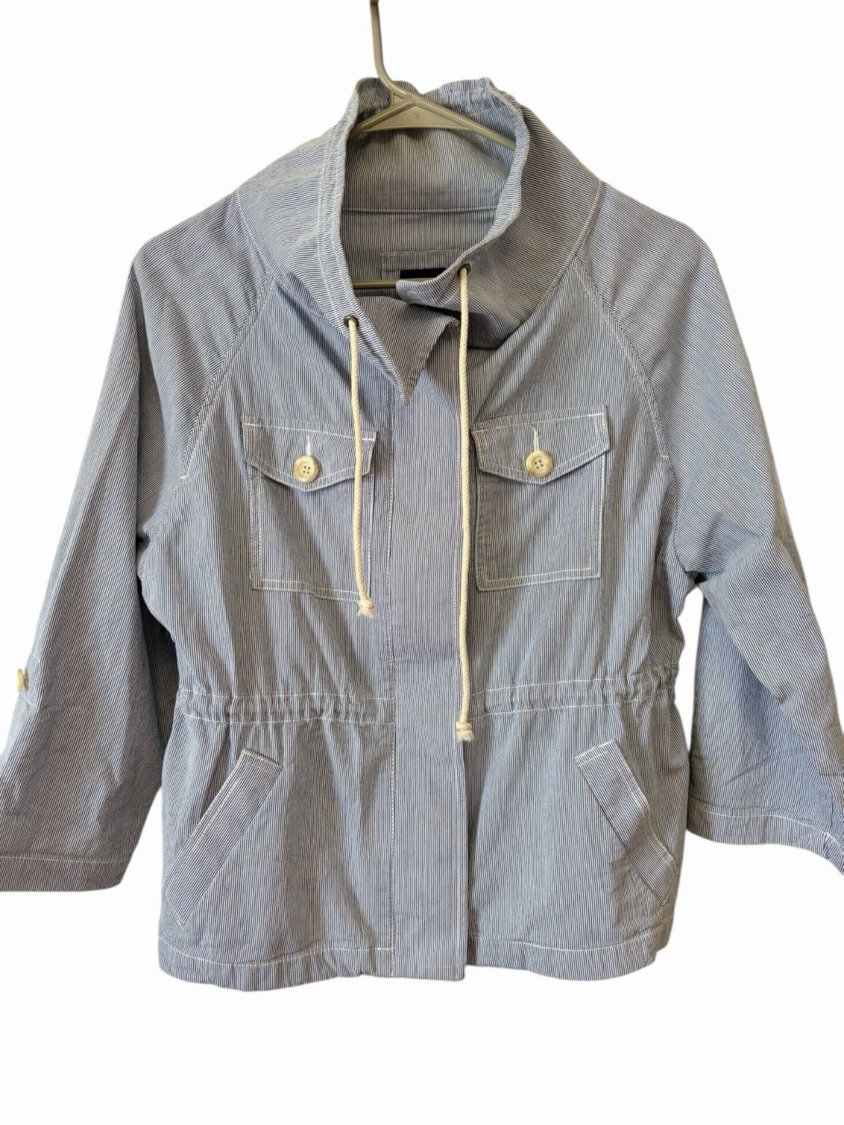 GAP Sz XS Women’s Cotton Hoodie Stripe Casual Jacket