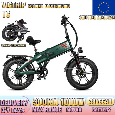 VICTRIP T6 1000W Elektrofahrrad Klapprad 48V 55Ah City E-Bike  20 Zoll  BIKE