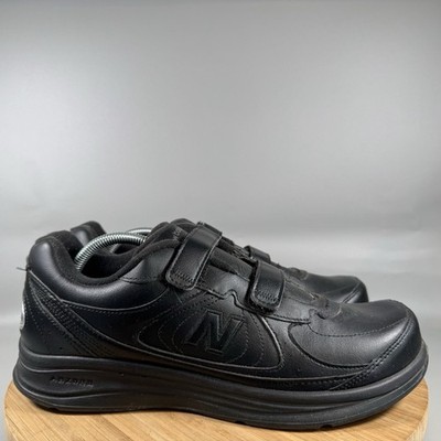 New Balance 577 Black Walking Shoes Mens D Hook Loop Sneakers