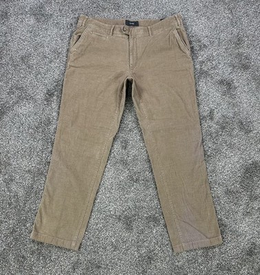 Brax Everest Regular Fit Corduroy Pants Mens 40x34 Beige Dress Work Casual