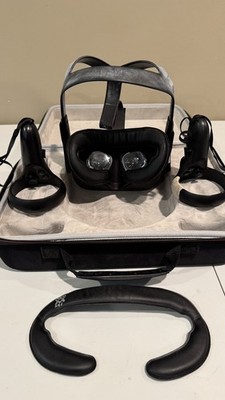 Oculus Quest 1 VR Headset 64 GB (Controllers, Carrying Case, Foam Face Cushion)