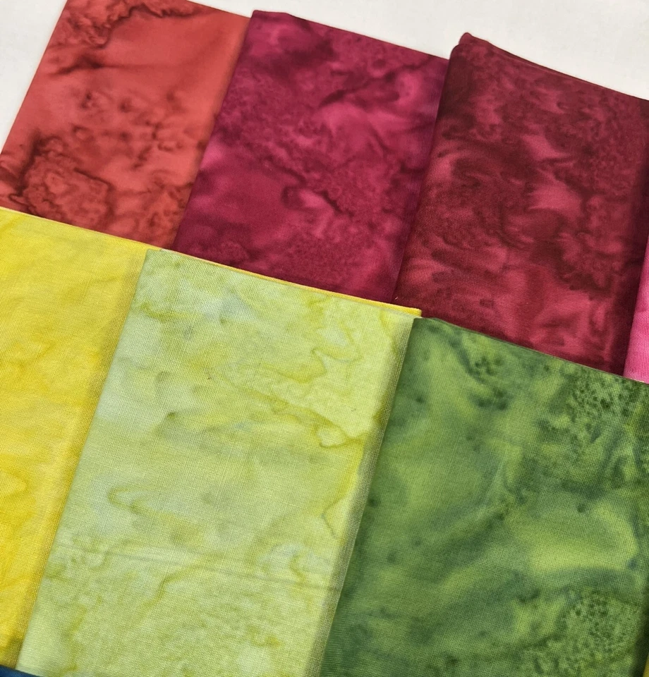 Bali Granite Hill Batik Fabric ~ 23 Fat Quarter Bundle #2 ~ Bright ~ Benartex - Image 4 of 4