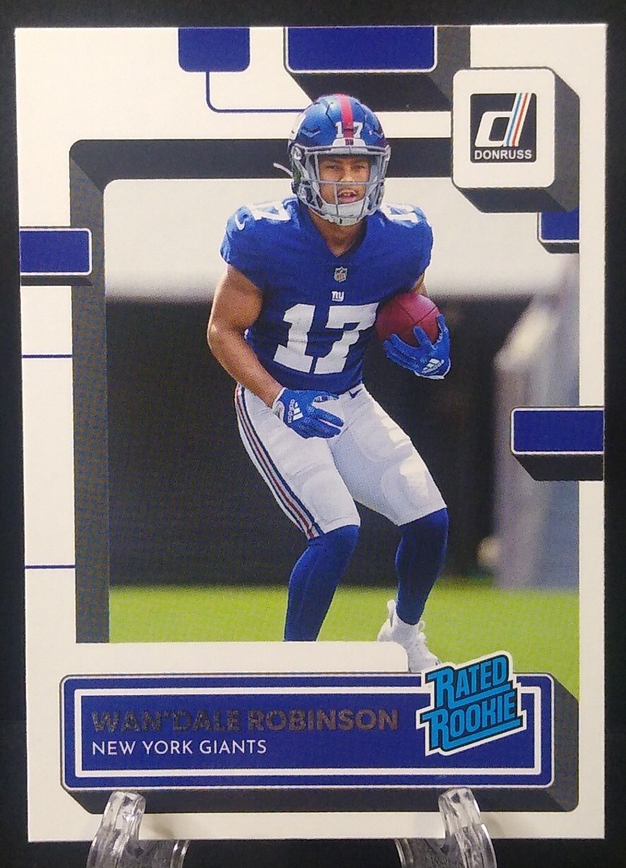 2022 Panini Donruss Football #320 Wan'Dale Robinson Rated Rookie RC NY Giants