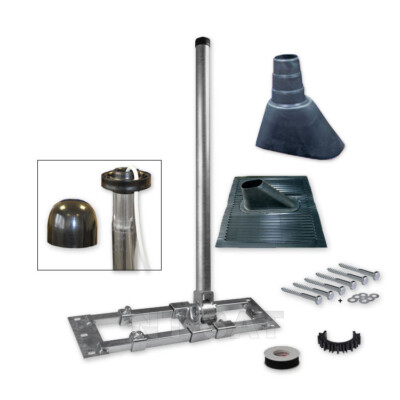 Herkules Auf/Dach-Sparrenhalter Mast Sat-DVBT Halter inkl. Montage-Set