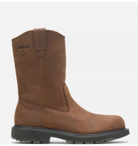 Wolverine Men 10.5 M Wellington Work Boots Leather steel toe