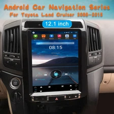 Tesla 12.1Inch Vertical screen Android Car radio player For Toyota Land Cruiser