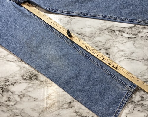 Vintage Levi’s 550 Jeans Boys 14 Slim 22x25 Orange Tab Light Wash 90s Tapered - Picture 10 of 12