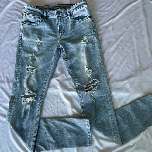 mens American Eagle stacked skinny ripped jeans 31x32 | eBay