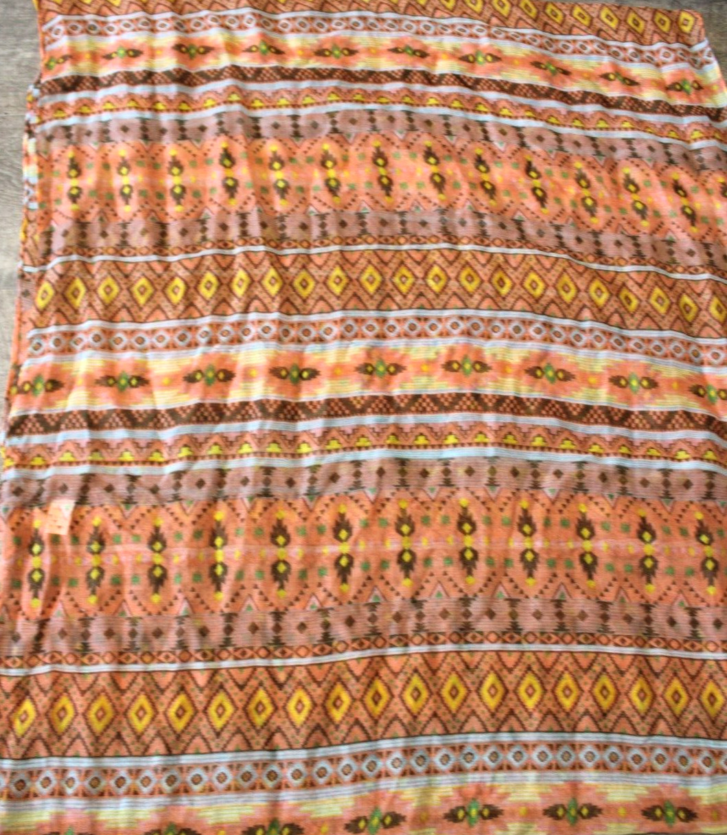 Lightweight Infinity Accent Scarf Southwestern 64… - image 2