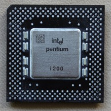 Intel Pentium 200 MHz Socket 7 CPU SY045/VSU Vintage FV80502200 GOLD
