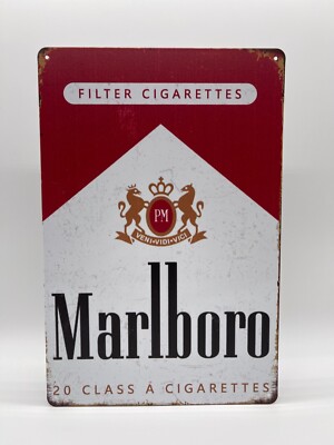 Blechschild Marlboro 20x30cm Nostalgie Retro Reklame Vintage Deko Geschenk Tabak