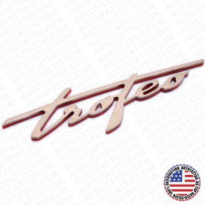 Adesivo Bagagliaio Maserati - Emblema In ABS Per Quattroporte, Ghibli, Levante E Altri Modelli