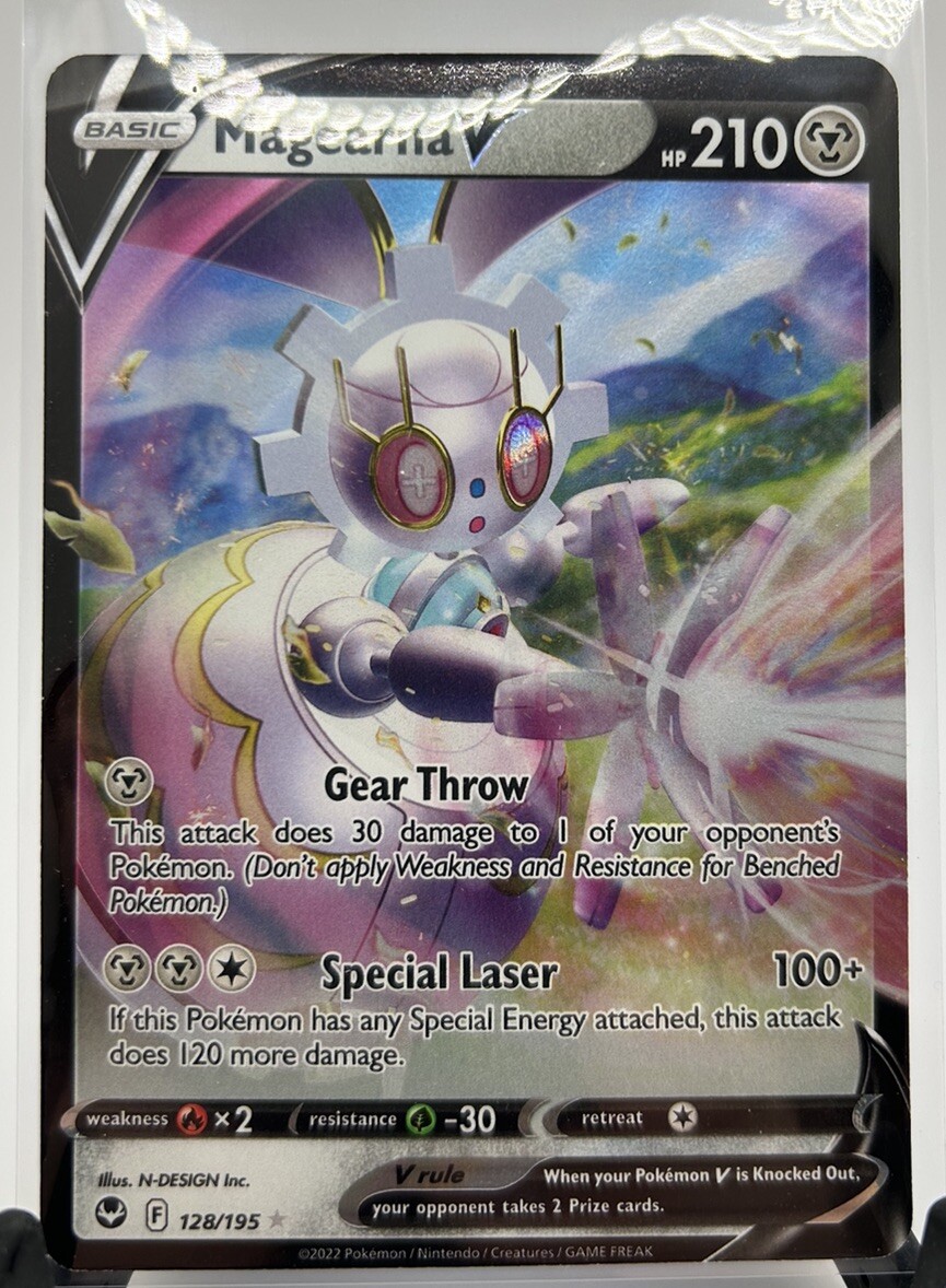 Magearna V - Ultra Rare - Pokémon Silver Tempest - 128/195- Near Mint