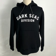 Dark Seas Division Men's Tech Hoodie Sweatshirt Oakhurst Black Size M NWT